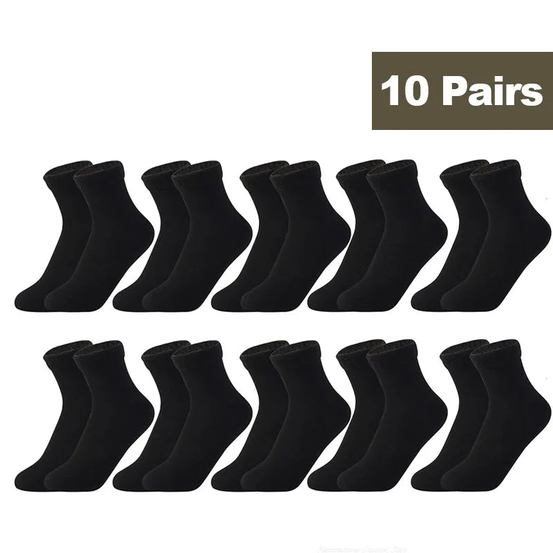 1/2/3/5/10Pairs Thermal Socks Women Winter Warm