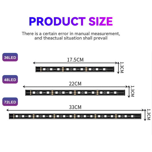 Car Interior Decorative Lamps Strips Atmosphere