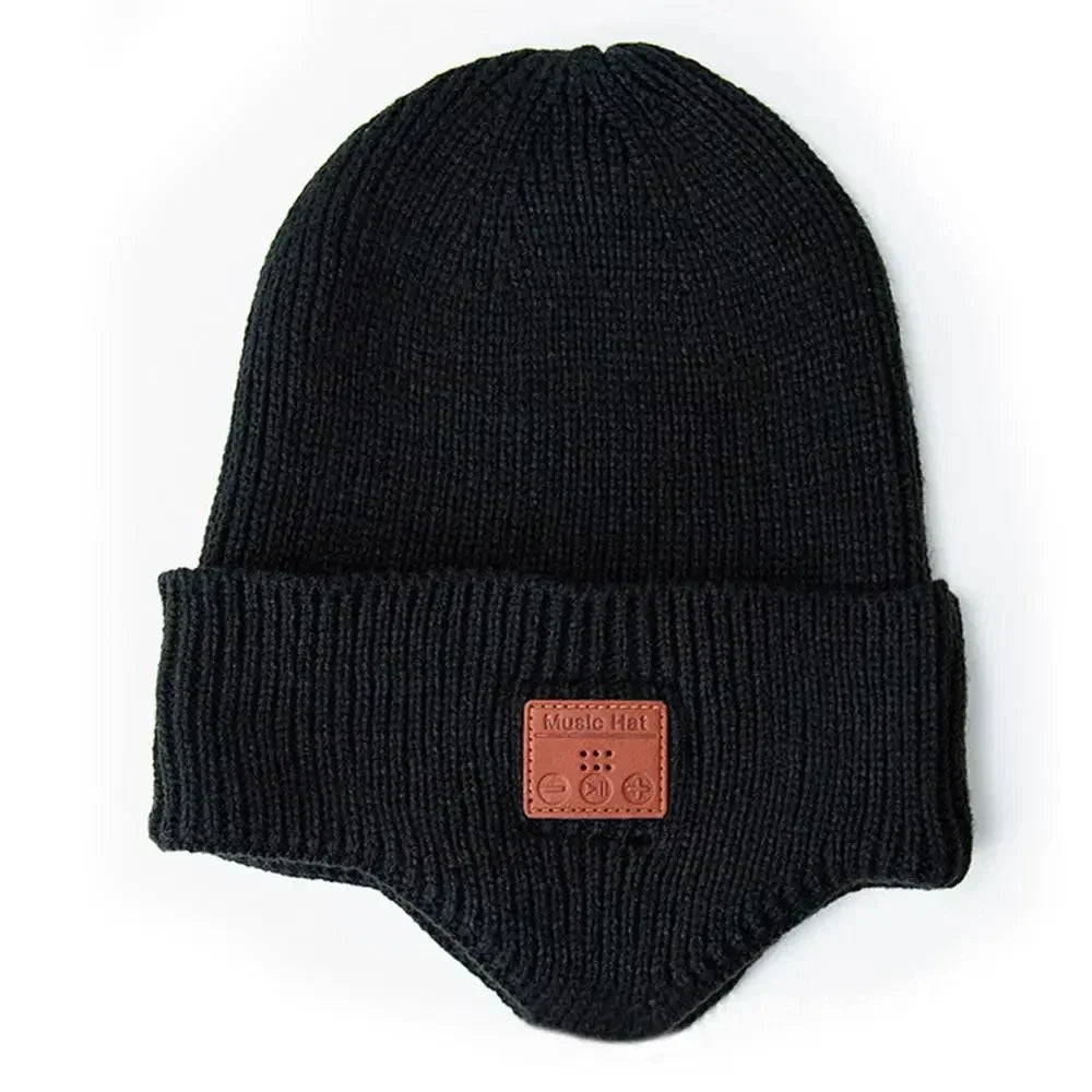 Wireless hat Bluetooth 5.0 Outdoor winter Warm Music cap ear muffs