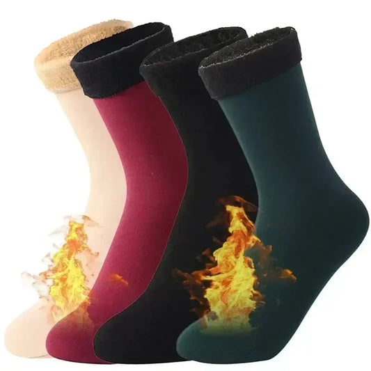 1/2/3/5/10Pairs Thermal Socks Women Winter Warm