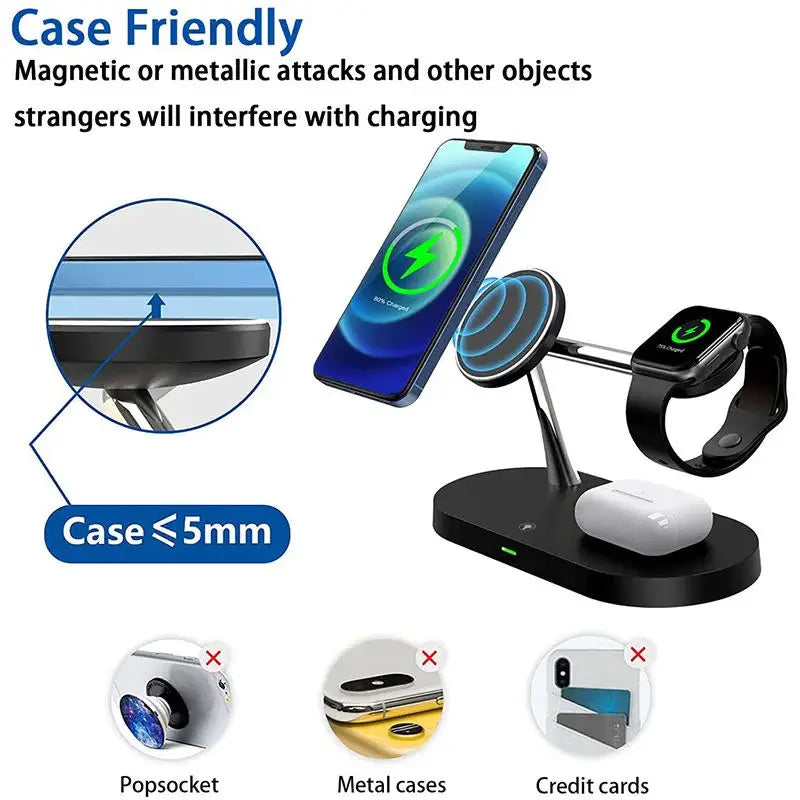 3 in 1 Wireless Charger Stand Magnetic