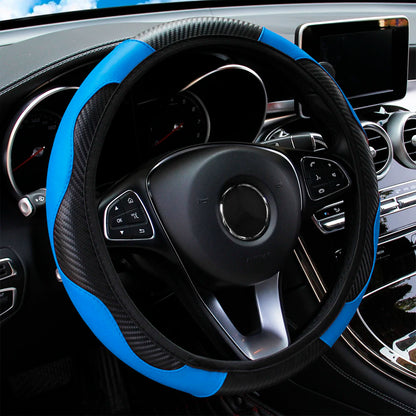 Comfy Leather Car Steering Wheel Cover