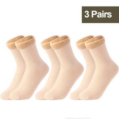 1/2/3/5/10Pairs Thermal Socks Women Winter Warm