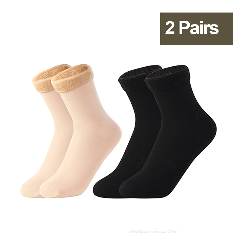 1/2/3/5/10Pairs Thermal Socks Women Winter Warm