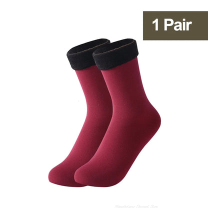 1/2/3/5/10Pairs Thermal Socks Women Winter Warm