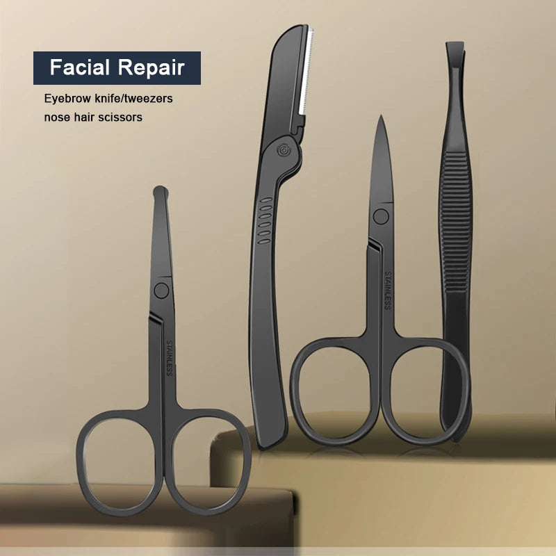 8/12/15/20/24 pcs Manicure Cutters Nail Clipper Set Household