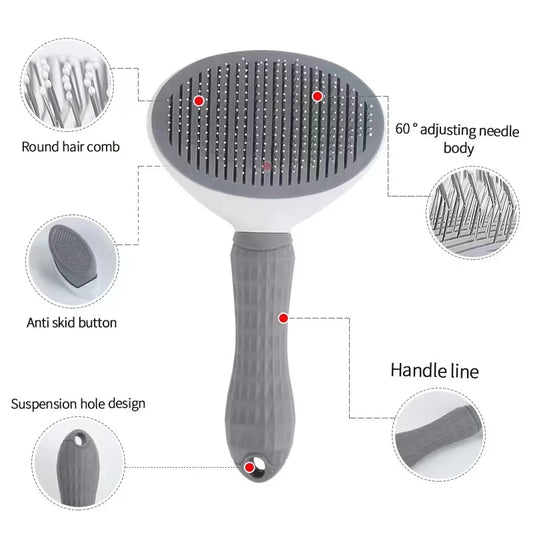 One-click hair removal pet comb styling