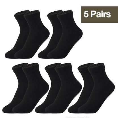 1/2/3/5/10Pairs Thermal Socks Women Winter Warm