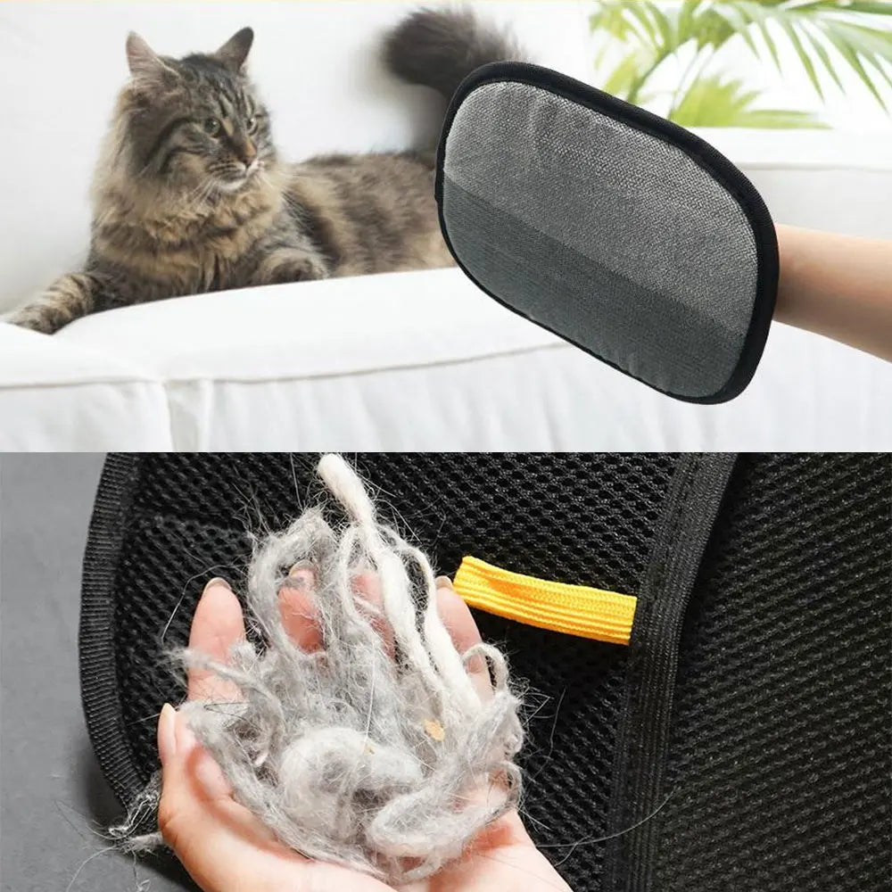 Pet Grooming Gloves Static Dedusting Brush