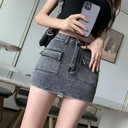 High waist Shorts Jeans Skirt