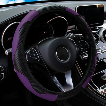 Comfy Leather Car Steering Wheel Cover