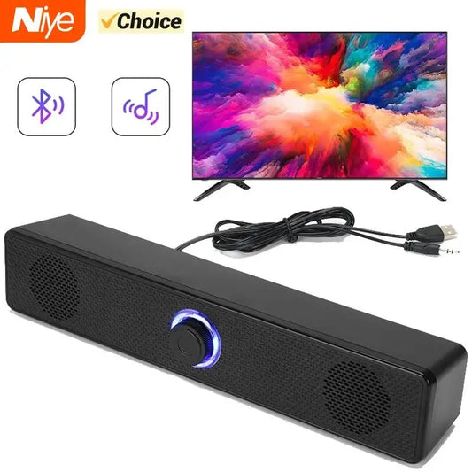 PC Soundbar Wired and Wireless Bluetooth Speaker