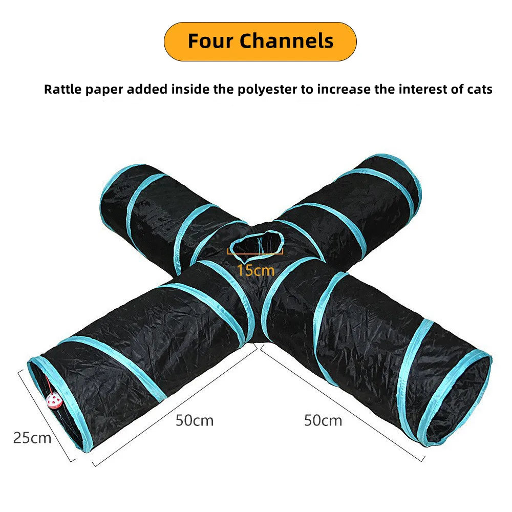 Cat Tunnel Pet cat toy breathable