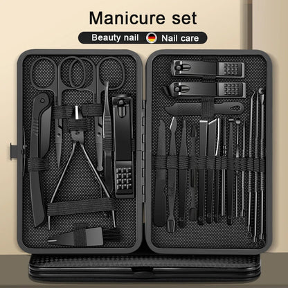 8/12/15/20/24 pcs Manicure Cutters Nail Clipper Set Household