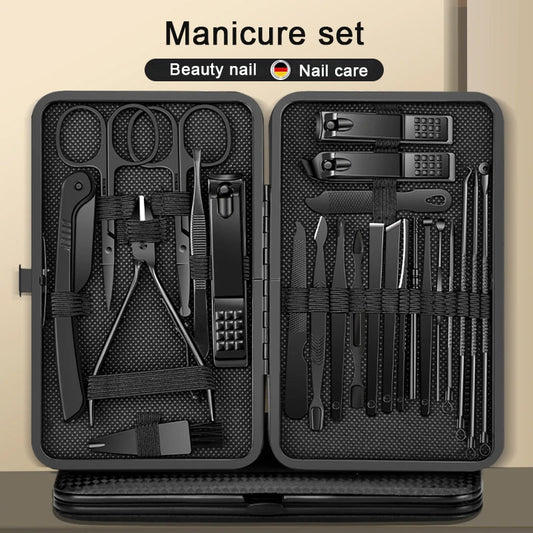 8/12/15/20/24 pcs Manicure Cutters Nail Clipper Set Household