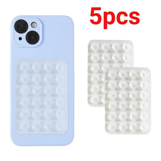 5pcs Strong Grip Phone Holder Adhesive Silicone