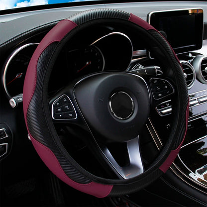 Comfy Leather Car Steering Wheel Cover