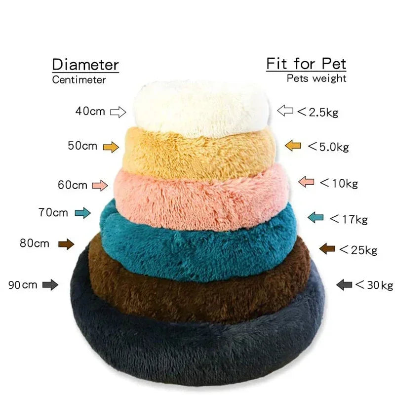 40-90cm Round Pet Bed for Large Dog Bed Super Soft