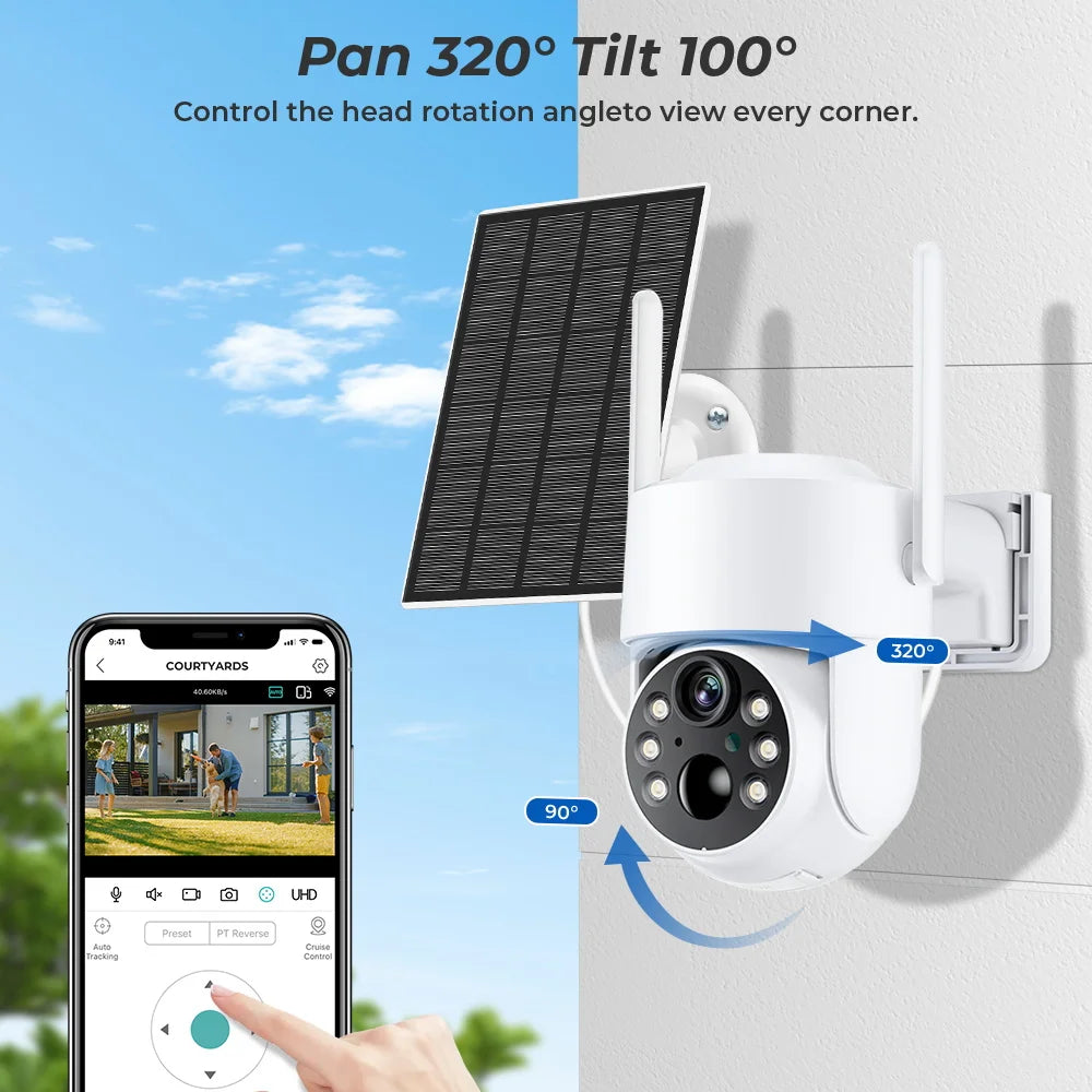 Built-in Battery Video Surveillance Camera Long Tim Wireless