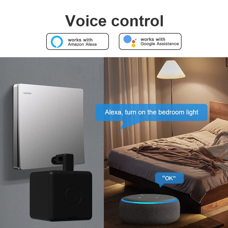 Smart Fingerbot Switch  Work With Alexa Google Home Voice Assitant