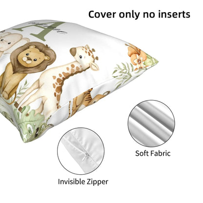 Animal with Name Pillow Case Personalised
