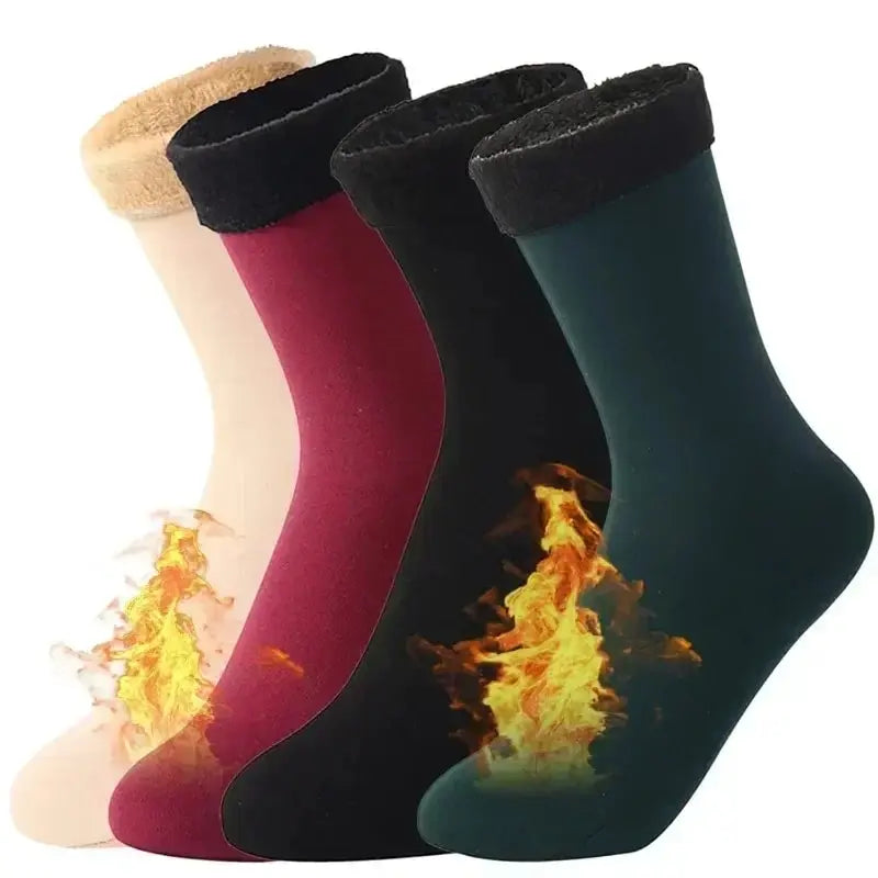 1/2/3/5/10Pairs Thermal Socks Women Winter Warm