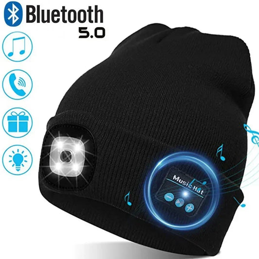 Music Caps With Wireless Bluetooth Headphones Rechargeable