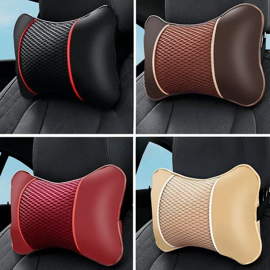 Leather Car Pillow