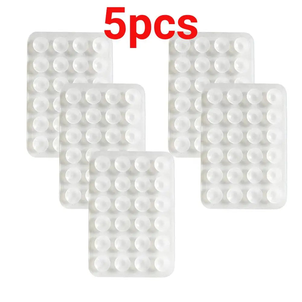 5pcs Strong Grip Phone Holder Adhesive Silicone