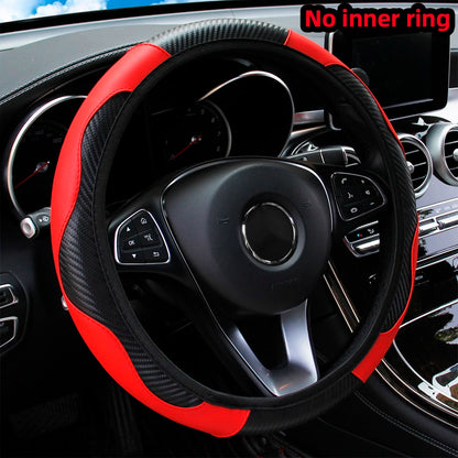 Comfy Leather Car Steering Wheel Cover