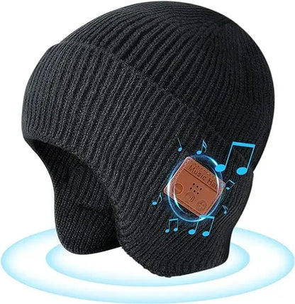 Wireless hat Bluetooth 5.0 Outdoor winter Warm Music cap ear muffs