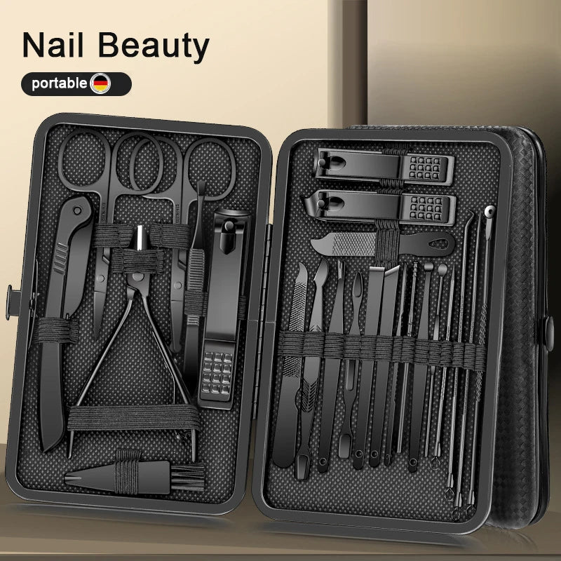 8/12/15/20/24 pcs Manicure Cutters Nail Clipper Set Household